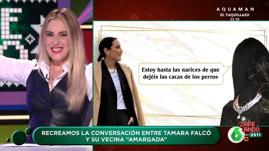 Berta Collado recrea en Zapeando el conflicto de Tamara Falcó con su "vecina amargada" Berta Collado recrea en Zapeando el conflicto de Tamara Falcó con su "vecina amargada"
