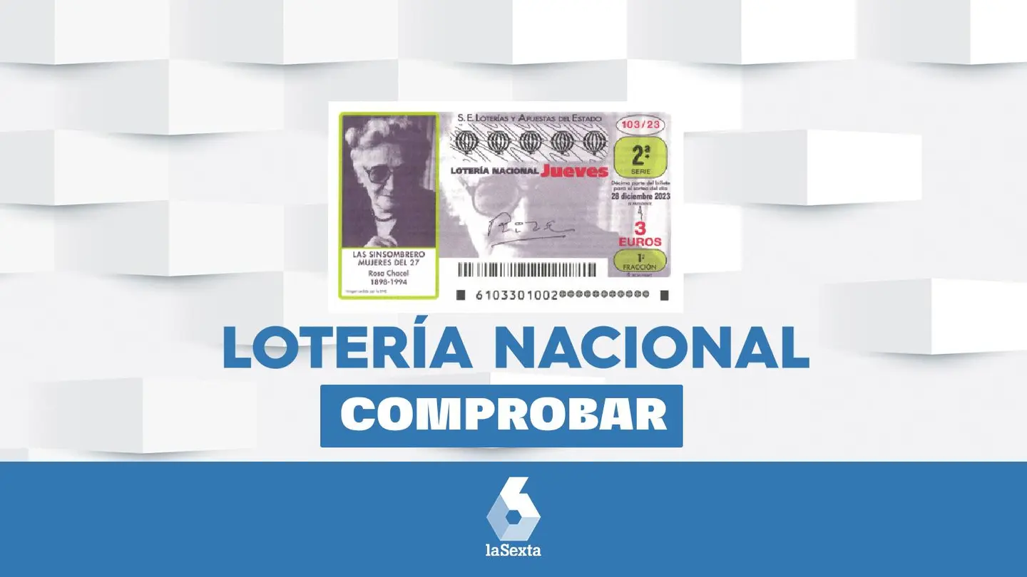 Sorteo de la Lotería Nacional del jueves 28 de diciembre, con un décimo en homenaje a la 'sinsombrero' Rosa Chacel Sorteo de la Lotería Nacional del jueves 28 de diciembre, con un décimo en homenaje a la 'sinsombrero' Rosa Chacel