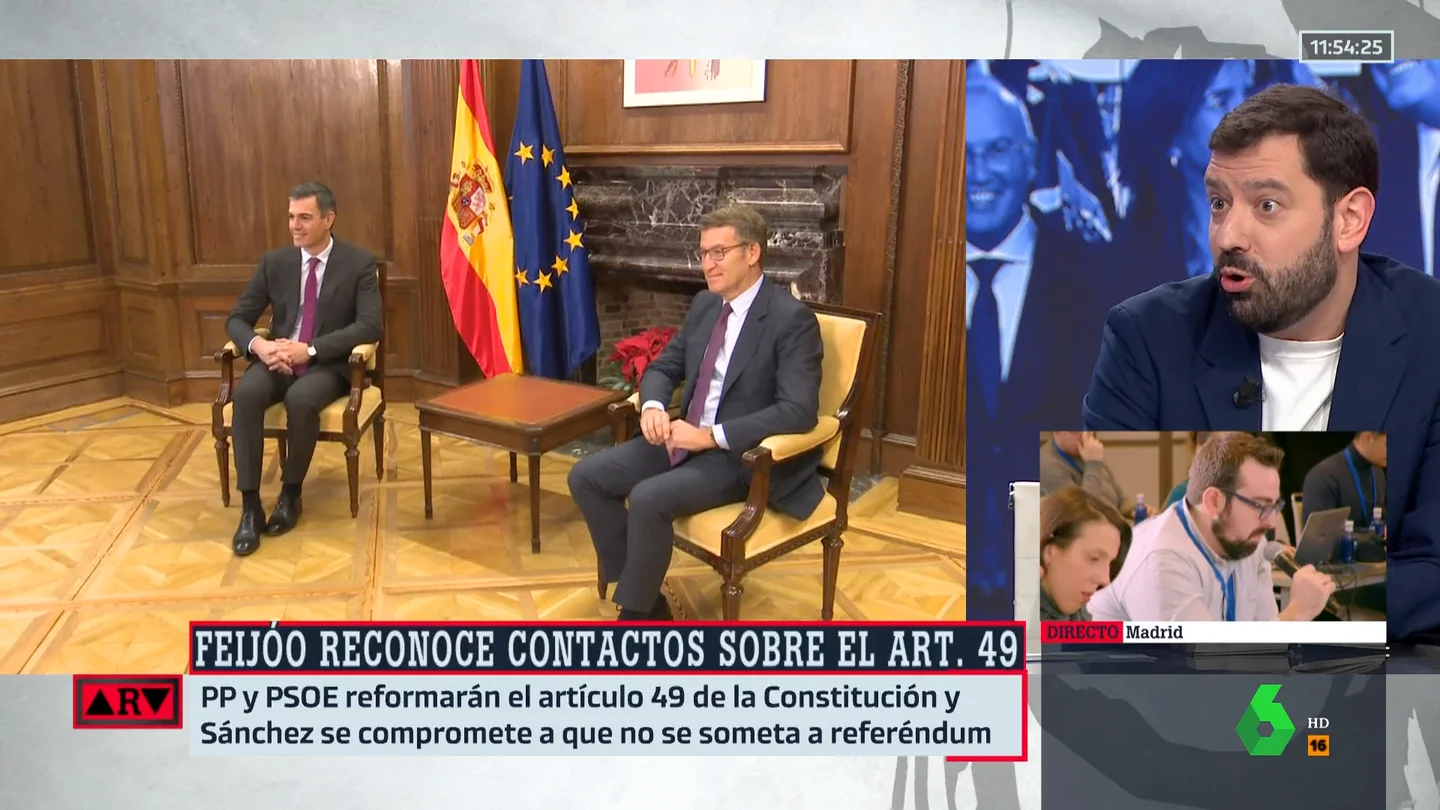 Ruiz Valdivia, sobre el balance de Feijóo: "Me llama la atención que haya sido en un hotel, no sé lo que pasa en la calle Génova" Ruiz Valdivia, sobre el balance de Feijóo: "Me llama la atención que haya sido en un hotel, no sé lo que pasa en la calle Génova"