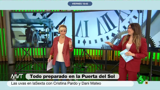 Cristina Pardo desvela en 'MVT' el detalle clave antes de las uvas Cristina Pardo desvela en 'MVT' el detalle clave antes de las uvas