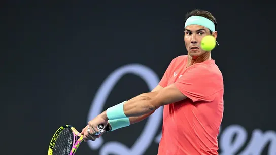 Rafa Nadal, en un partido en Brisbane Rafa Nadal, en un partido en Brisbane