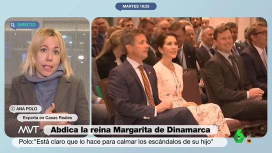 La periodista Ana Polo, experta en Casas Reales, analiza los escándalos del heredero al trono de Dinamarca La periodista Ana Polo, experta en Casas Reales, analiza los escándalos del heredero al trono de Dinamarca