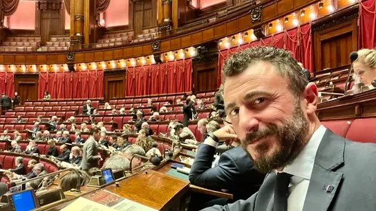 Imagen del diputado italiano Emanuele Pozzolo. Imagen del diputado italiano Emanuele Pozzolo.