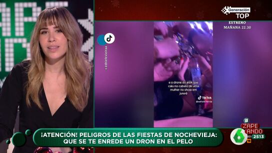 Las consecuencias de la ca&iacute;da de un dron durante una fiesta de Nochevieja en Brasil