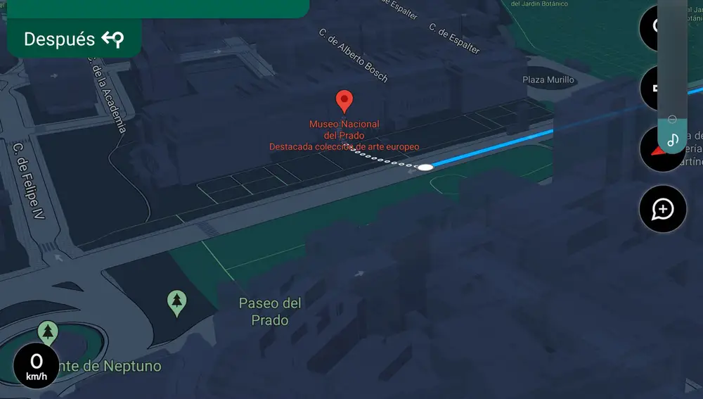 Indicaciones de Google Maps en 3D