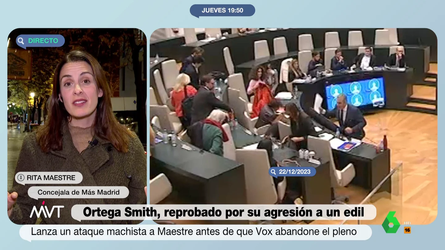 Rita Maestre tacha de "cobarde" a Ortega Smith y critica que Vox le avale: "Ese es el cáncer de la democracia" Rita Maestre tacha de "cobarde" a Ortega Smith y critica que Vox le avale: "Ese es el cáncer de la democracia"