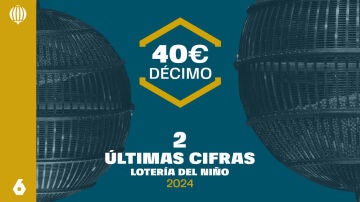 Las extracciones de 2 cifras de la Lotería del Niño, que reparten 40 euros por décimo