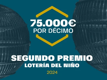 El segundo premio de la Lotería del Niño reparte 75.000 euros íntegros por cada décimo premiado