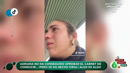ZAPEANDO: Una chica suspende el examen de conducir y su 'drama' se vuelve viral ZAPEANDO: Una chica suspende el examen de conducir y su 'drama' se vuelve viral