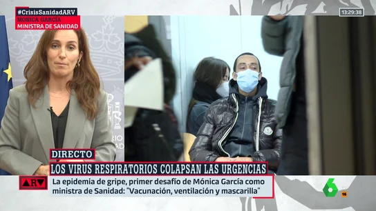 Mónica García pedirá a las CCAA la obligatoriedad de mascarillas en centros sanitarios para hacer frente a la tripledemia Mónica García pedirá a las CCAA la obligatoriedad de mascarillas en centros sanitarios para hacer frente a la tripledemia