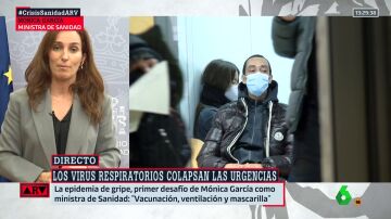 Mónica García pedirá a las CCAA la obligatoriedad de mascarillas en centros sanitarios para hacer frente a la tripledemia