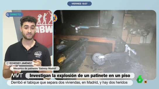 Echedey Jiménez, mecánico de patinetes Echedey Jiménez, mecánico de patinetes