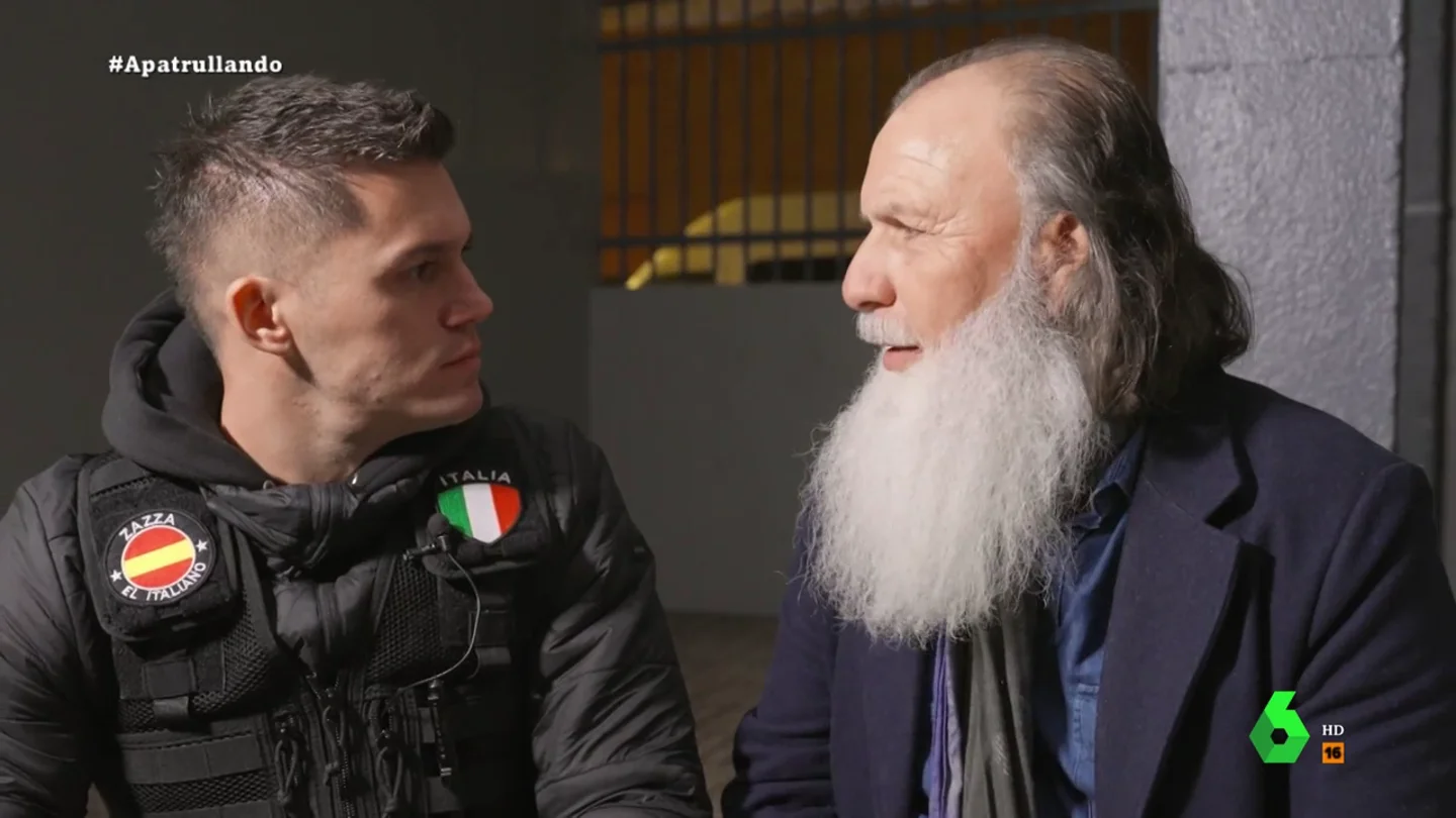 Zazza con un patriarca Zazza con un patriarca