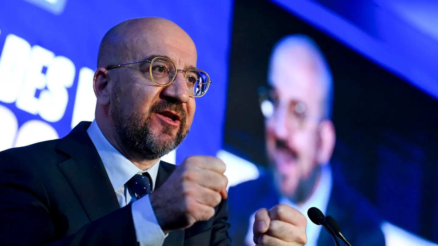 El presidente del Consejo Europeo, Charles Michel, durante un congreso de su partido en Bélgica El presidente del Consejo Europeo, Charles Michel, durante un congreso de su partido en Bélgica