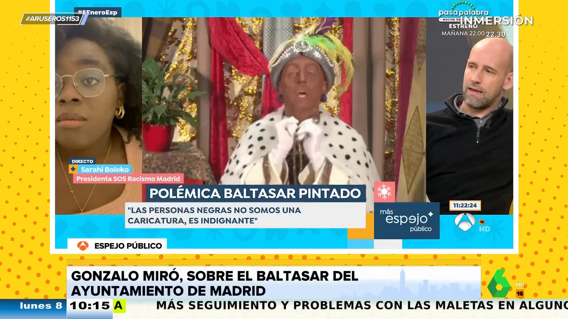 Gonzalo Miró, del Baltasar pintado de negro: "¿A Melchor y Gaspar también les hacen hablar como si fueran gilipo****?"