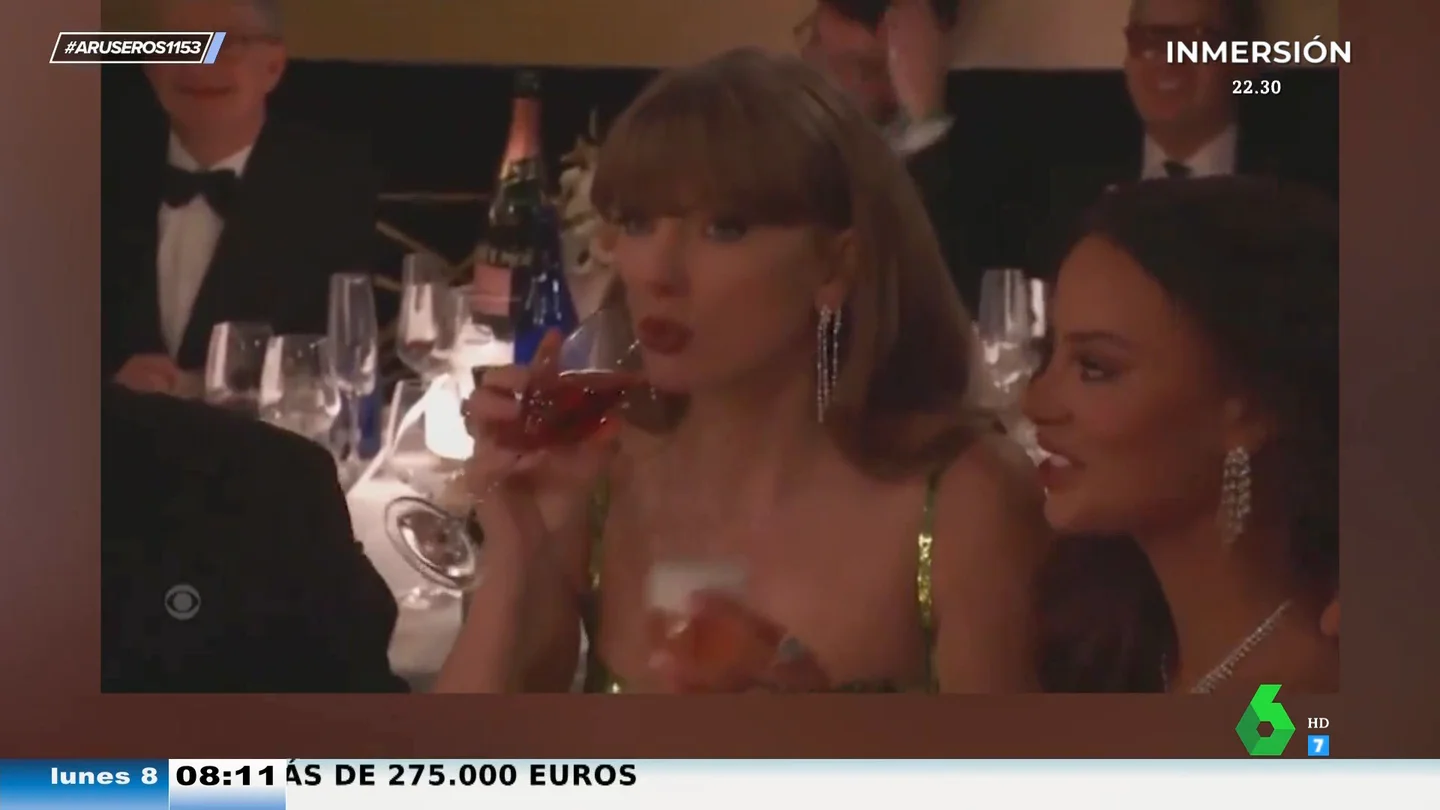 La reacción viral de Taylor Swift a la broma del presentador de los Globos de Oro sobre su relación con Travis Kelce La reacción viral de Taylor Swift a la broma del presentador de los Globos de Oro sobre su relación con Travis Kelce