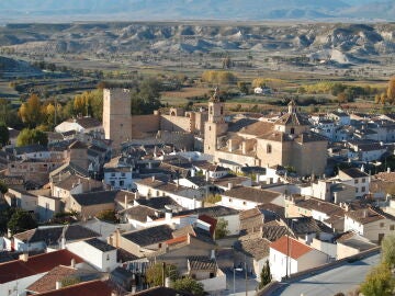 Panorámica de Orce, pueblo de Granada