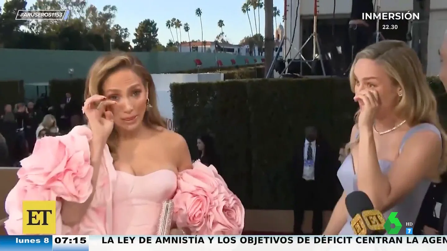 La emoción de Brie Larson al conocer a Jennifer Lopez en los Globos de Oro: cuando Capitana Marvel se cruzó con JLo La emoción de Brie Larson al conocer a Jennifer Lopez en los Globos de Oro: cuando Capitana Marvel se cruzó con JLo