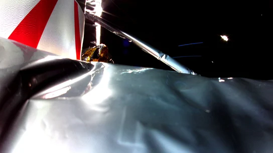 Primera imagen de la nave Peregrine en el espacio Primera imagen de la nave Peregrine en el espacio
