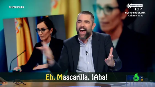 Dani Mateo versiona la Macarena y anima a ponerse de nuevo la mascarilla Ante la decisión de Mónica García de imponer la obligatoriedad de las mascarillas en hospitales y centros de salud y las críticas de las comunidades gobernadas del PP, Dani Mateo anima en este vídeo a volver a ponérselas con música.