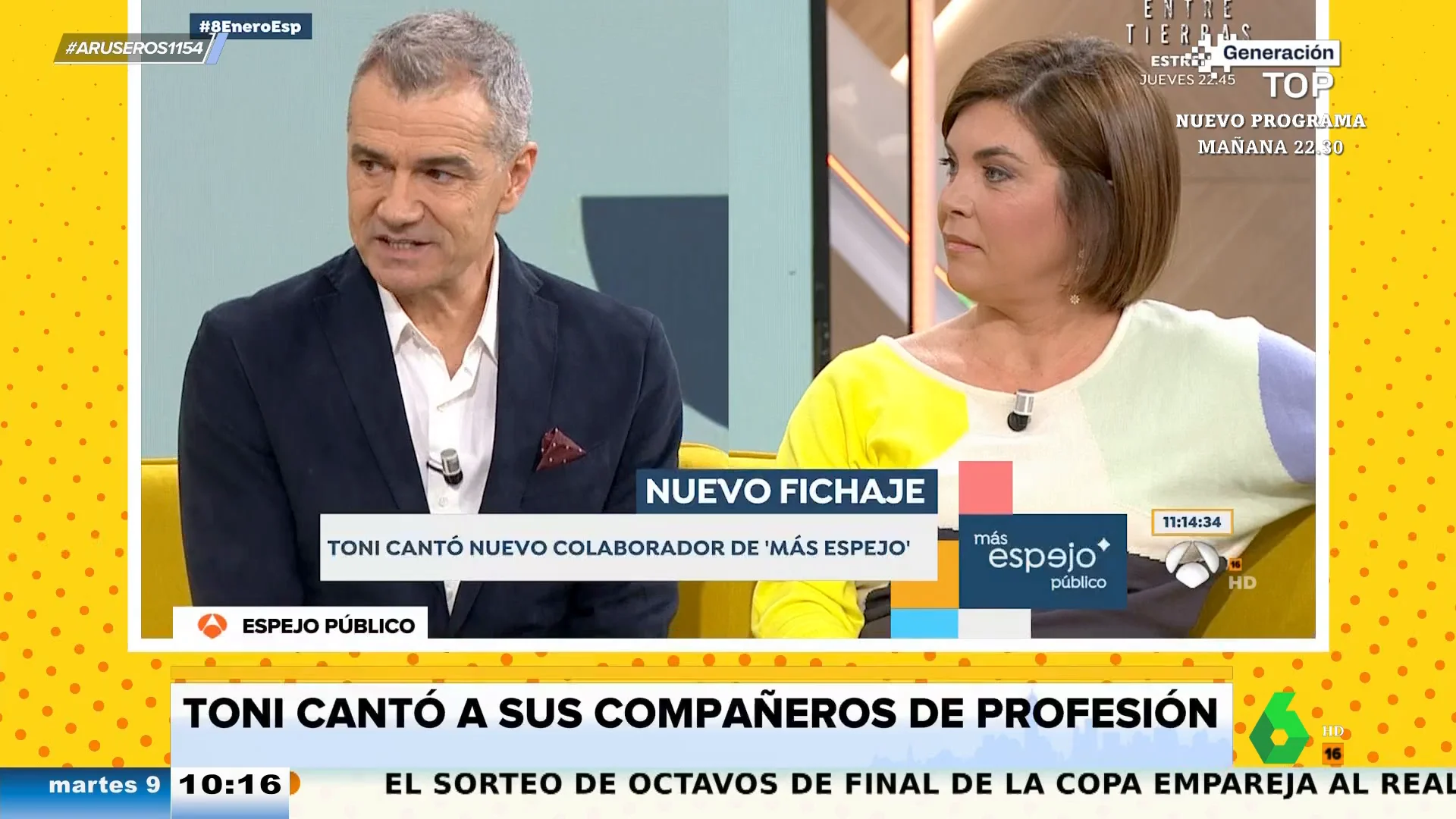 Toni Cantó, sobre sus compañeros de profesión que critican la censura de PP y Vox: "Dicen chorradas como las puede decir un fontanero"