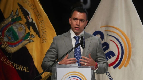 El presidente de Ecuador, Daniel Noboa, en una foto de archivo