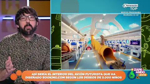 Pista de karts, piscina y una pizzería en cabina: así serían los aviones ideales para los niños, según Booking.com