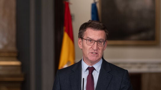 Alberto N&uacute;&ntilde;ez Feij&oacute;o, durante su comparecencia en el Senado