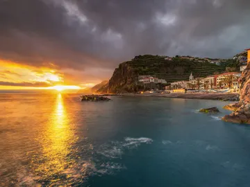 Puesta de sol en Madeira Puesta de sol en Madeira