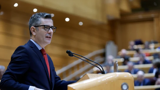 Félix Bolaños, durante una intervención en el Senado Félix Bolaños, durante una intervención en el Senado