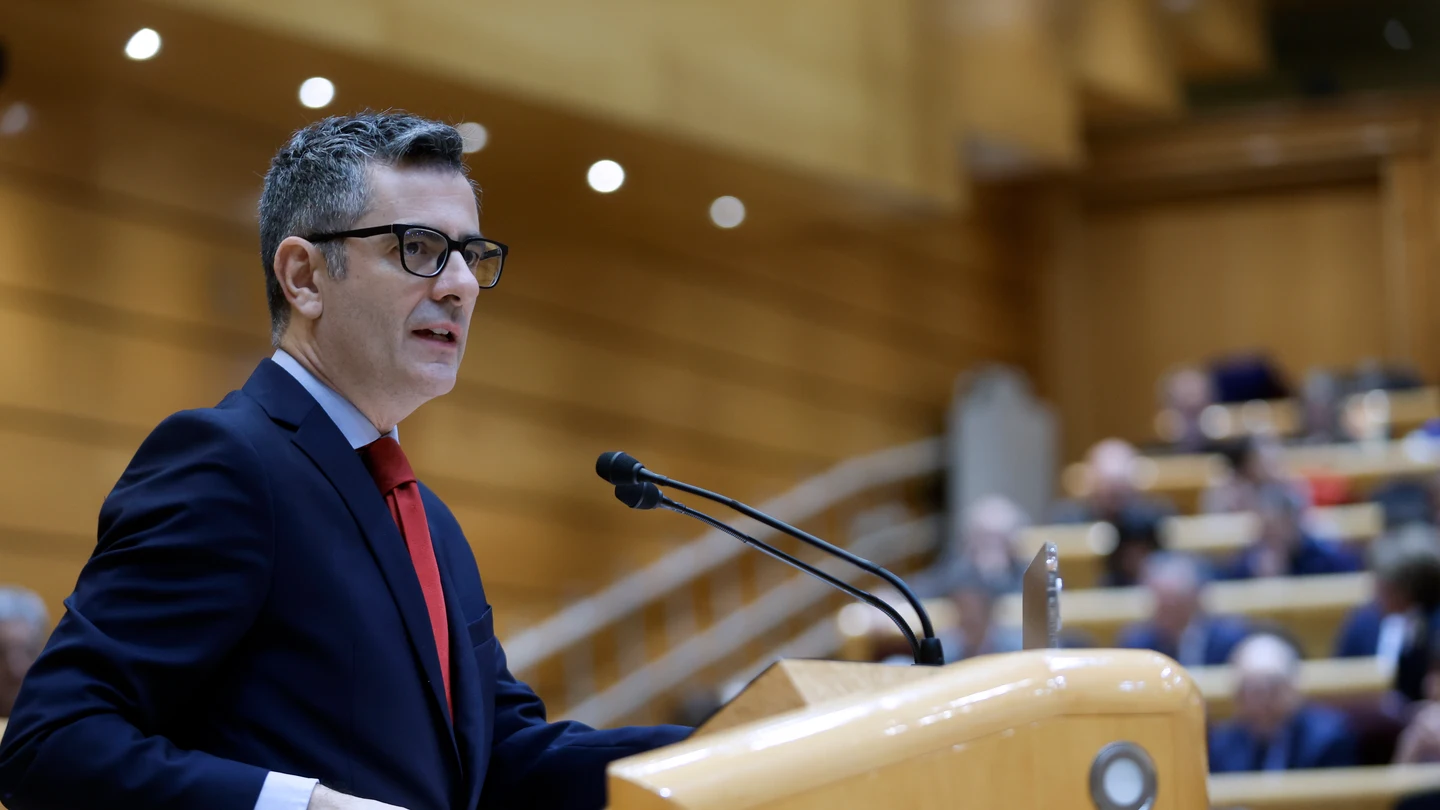 Félix Bolaños, durante una intervención en el Senado Félix Bolaños, durante una intervención en el Senado