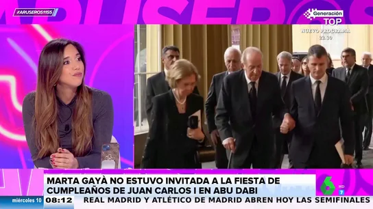 Desmienten que Marta Gayá estuviera presente en el cumpleaños del rey emérito: "En una reunión familiar genera incomodidad" Desmienten que Marta Gayá estuviera presente en el cumpleaños del rey emérito: "En una reunión familiar genera incomodidad"