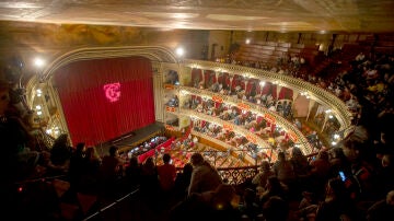  Imagen del Gran Teatro Falla (Cádiz) durante el Concurso Oficial de Agrupaciones Carnavalescas (COAC) de 2024. 