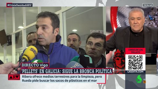 El enfado de Ferreras con la Xunta de Galicia sobre los pellets: "Es impresionante la caradura" El enfado de Ferreras con la Xunta de Galicia sobre los pellets: "Es impresionante la caradura"