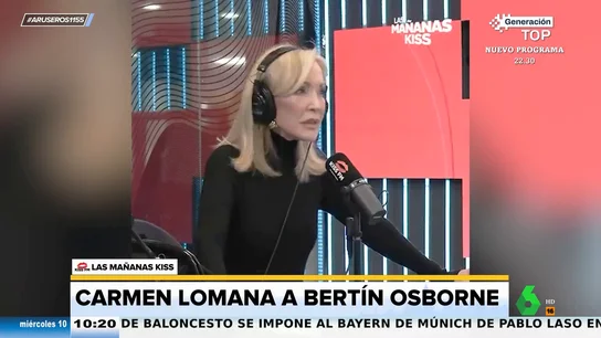 Carmen Lomana carga contra Bertín Osborne: "Me parece de un macho alfa que no hay quien lo aguante" Carmen Lomana carga contra Bertín Osborne: "Me parece de un macho alfa que no hay quien lo aguante"