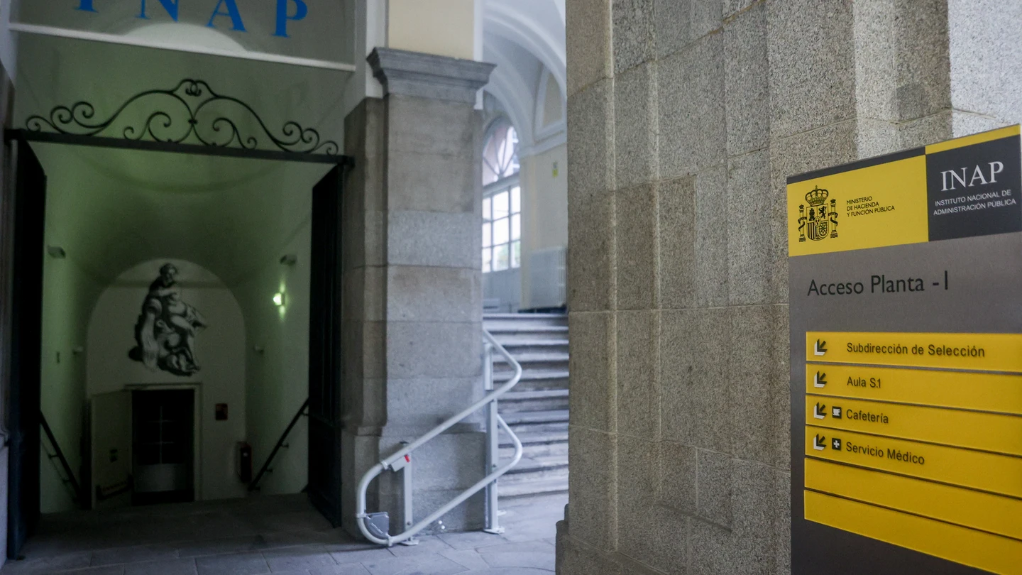 Entrada del Instituto Nacional de Administración Pública, 16 de septiembre de 2023, en Madrid (España). Entrada del Instituto Nacional de Administración Pública, 16 de septiembre de 2023, en Madrid (España).