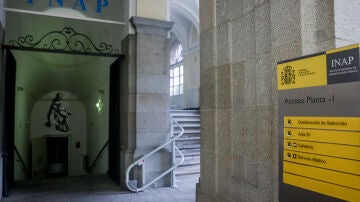 Entrada del Instituto Nacional de Administración Pública, 16 de septiembre de 2023, en Madrid (España).