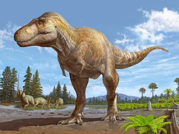 Recreación del Tyrannosaurus mcraeensis Recreación del Tyrannosaurus mcraeensis