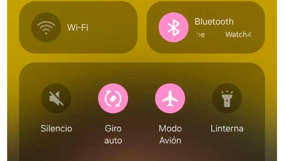 Activa el Bluetooth en modo avión