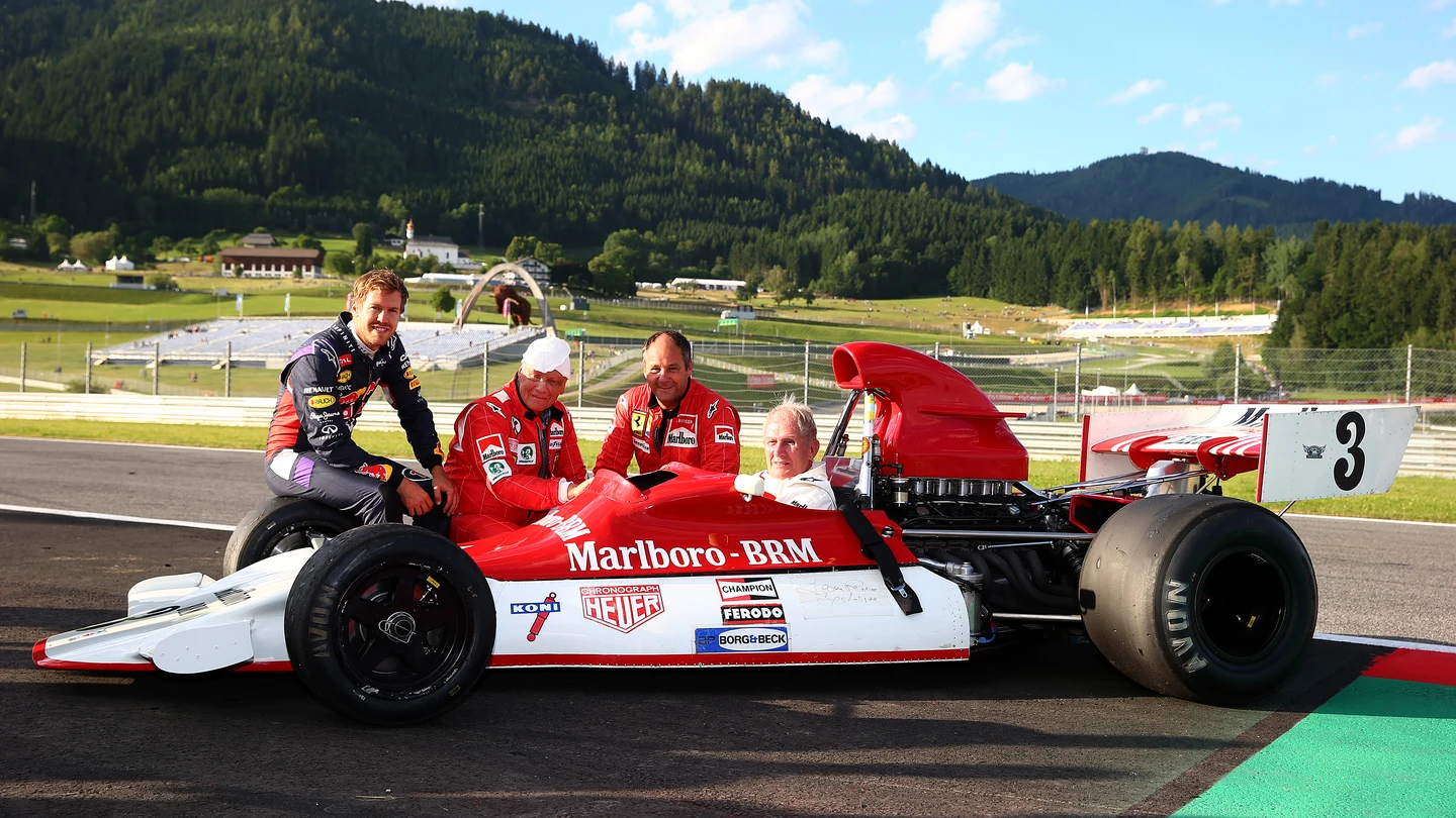 Vettel, Niki Lauda y Helmut Marko Vettel, Niki Lauda y Helmut Marko