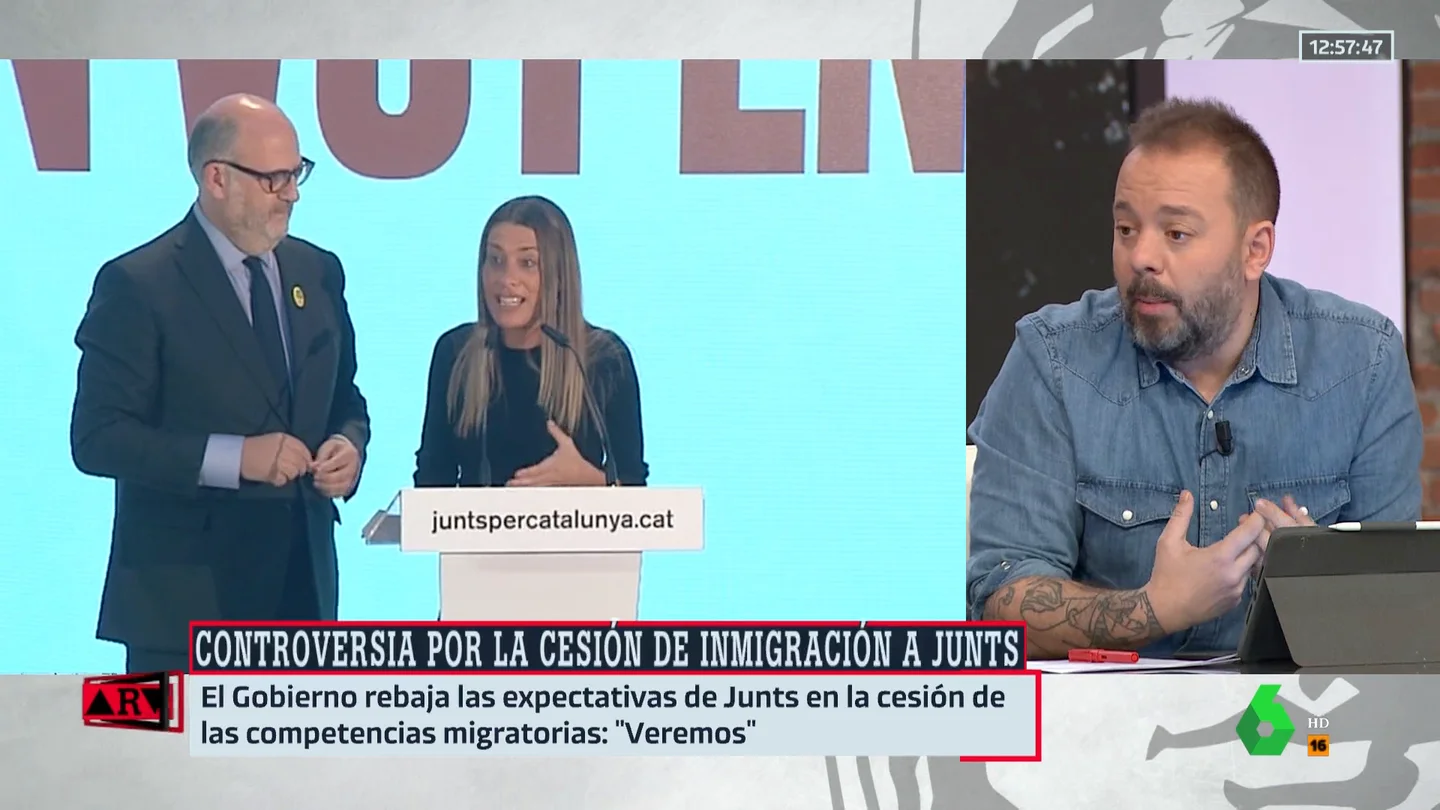 Antonio Maestre, tajante sobre la cesión de migración a Junts: "Hay un peligro que un gobierno progresista no puede tolerar" Antonio Maestre, tajante sobre la cesión de migración a Junts: "Hay un peligro que un gobierno progresista no puede tolerar"