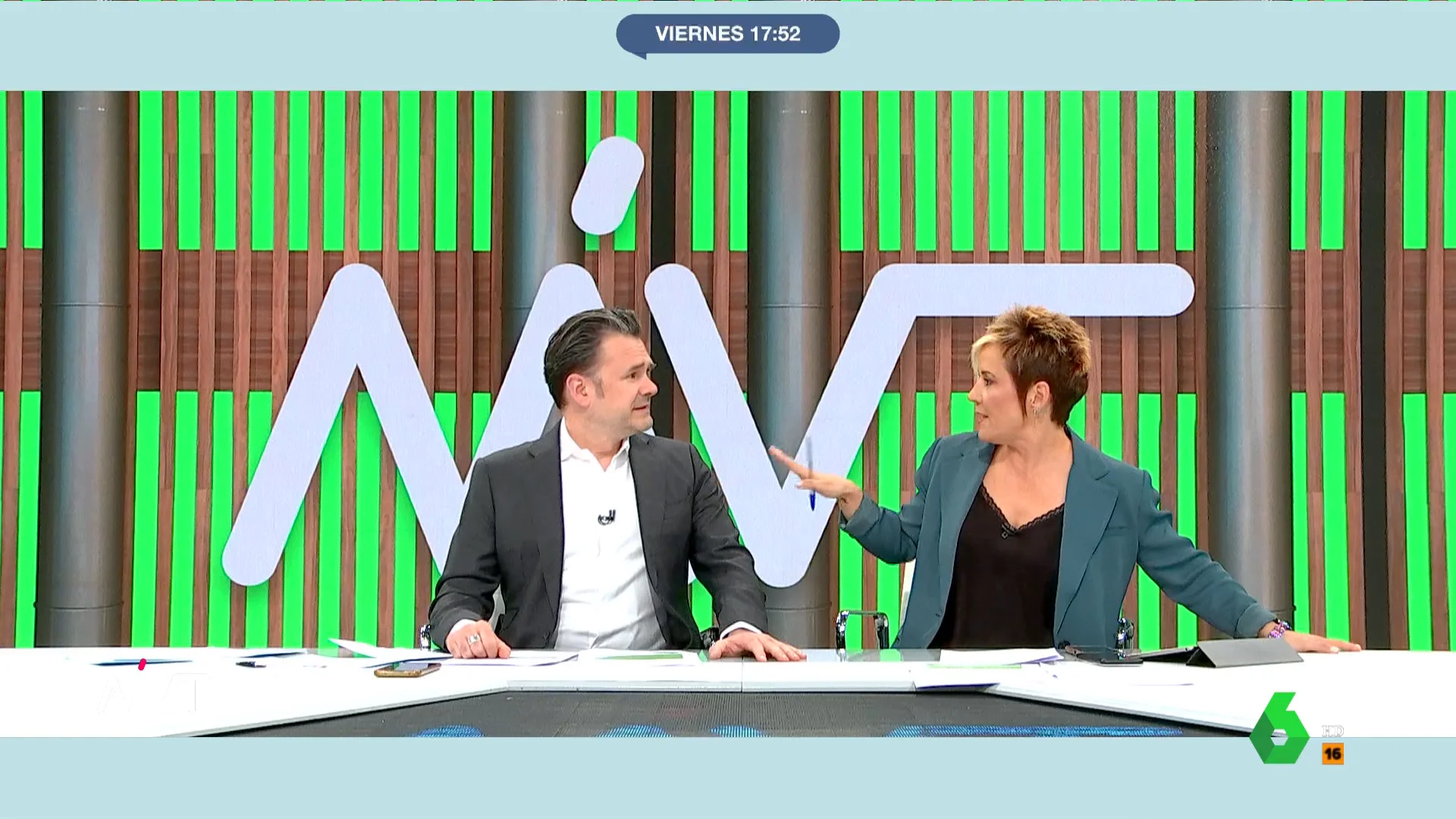 Cristina Pardo, con Iñaki López Cristina Pardo, con Iñaki López
