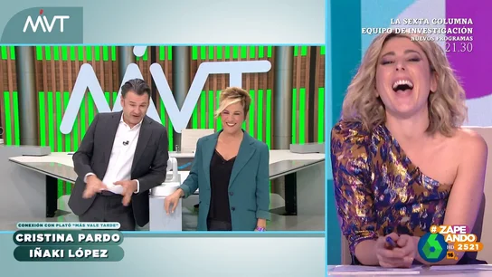 El dardo de Cristina Pardo a Iñaki López en su primer día en Más Vale Tarde El dardo de Cristina Pardo a Iñaki López en su primer día en Más Vale Tarde