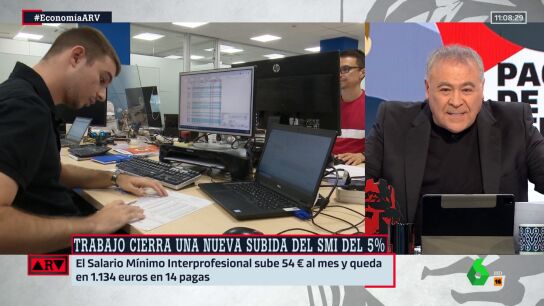 Ferreras recuerda a aquellos que dec&iacute;an que la subida del SMI ser&iacute;a la apocalipsis: "Y no, no ha pasado"