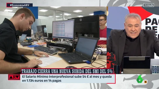 Ferreras recuerda a aquellos que decían que la subida del SMI sería la apocalipsis: "Y no, no ha pasado" Ferreras recuerda a aquellos que decían que la subida del SMI sería la apocalipsis: "Y no, no ha pasado"
