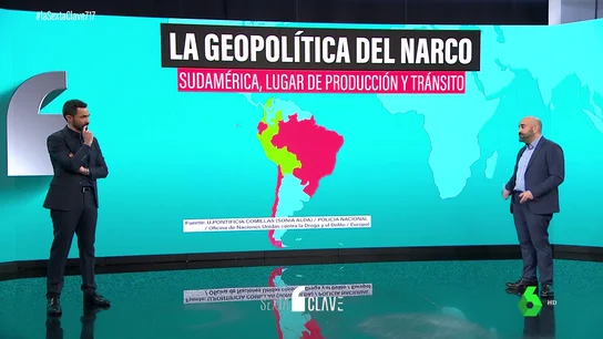 Radiografía de la geopolítica del narcotráfico: España es la puerta de entrada de la cocaína a Europa Radiografía de la geopolítica del narcotráfico: España es la puerta de entrada de la cocaína a Europa