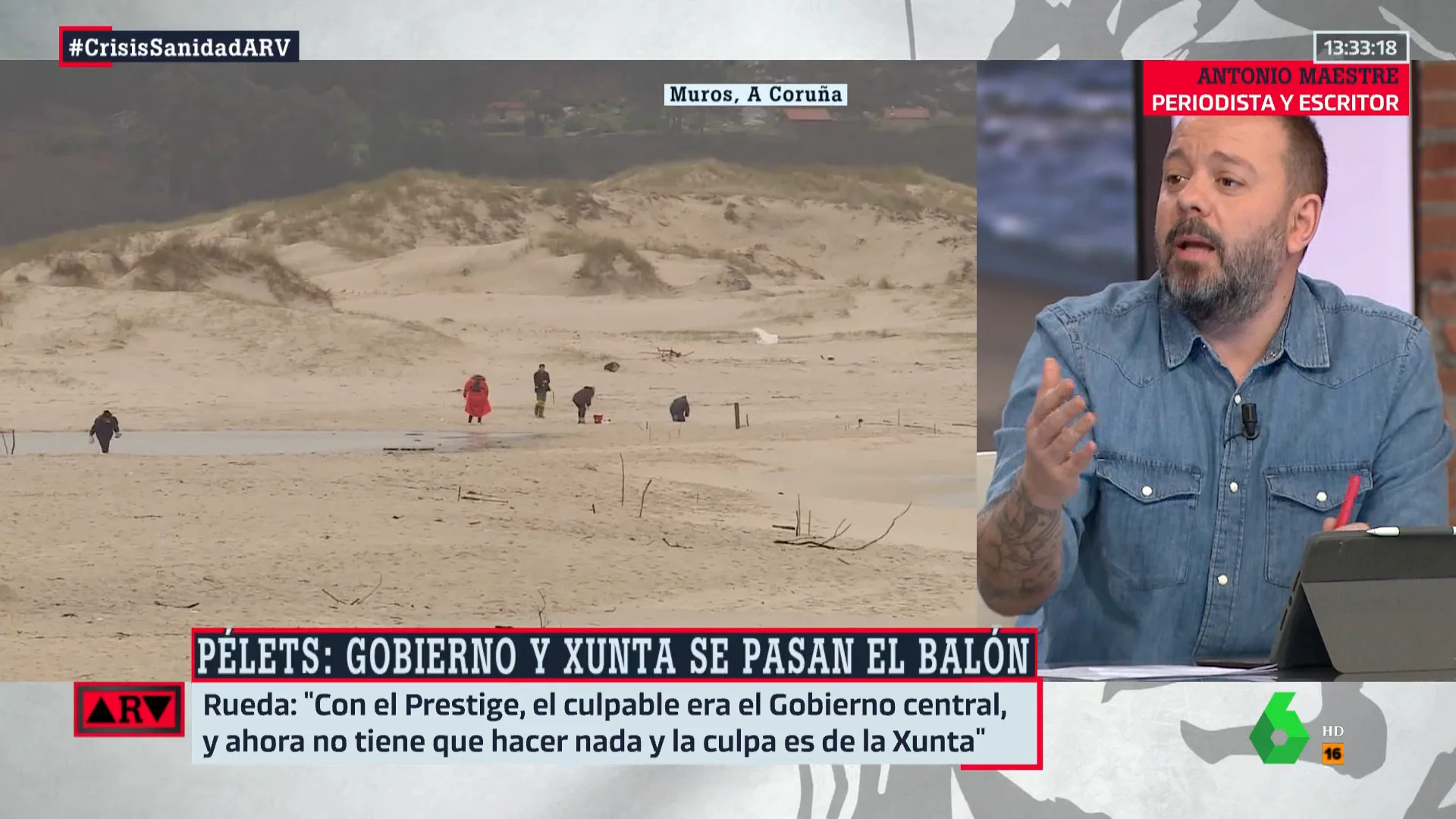 Maestre compara a Rueda con el alcalde de 'Tiburón' por los pellets: "Cuando intentas ocultarlo, se come a los bañistas"