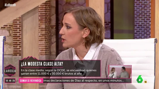 Tania Sánchez: "Hay multitud de gente que trabaja muchas horas al día y no puede poner la calefacción" Tania Sánchez: "Hay multitud de gente que trabaja muchas horas al día y no puede poner la calefacción"