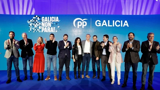 Líderes territoriales del PP con Alfonso Rueda en Galicia Líderes territoriales del PP con Alfonso Rueda en Galicia