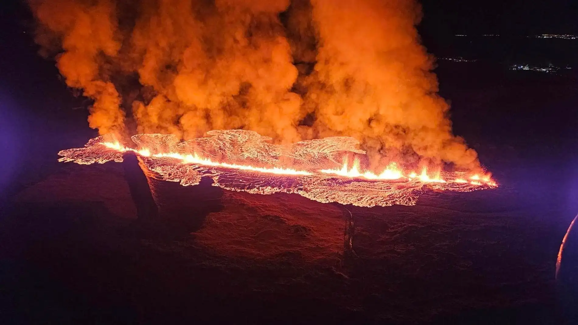 Nueva erupcion volcanica en el suroeste de Islandia Nueva erupcion volcanica en el suroeste de Islandia